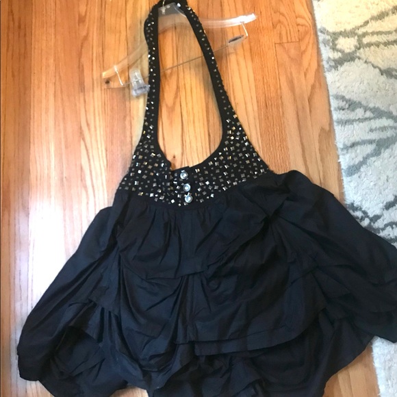 Leyla Balloon skirt with suspenders - Picture 2 of 6